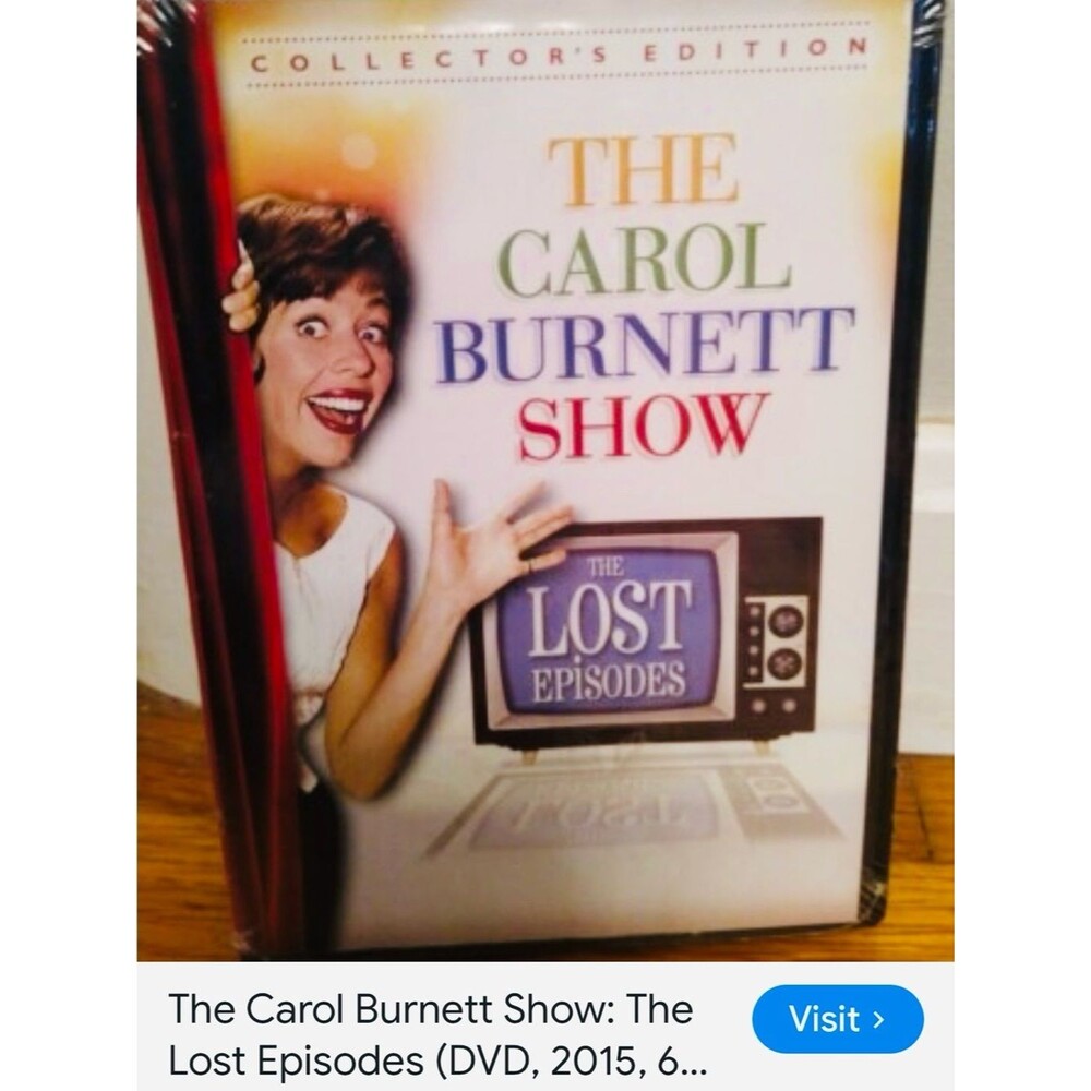 #2016**The Carol Burnett Show: The Lost Episodes (DVD) - White, Purple, Red
